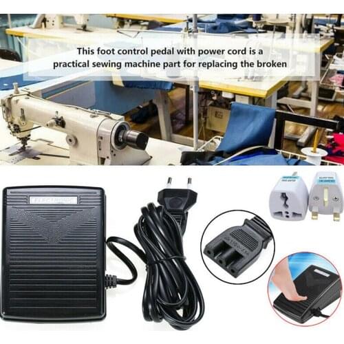 Sewing Machine Foot Control Pedal Power Cord For SINGER Janome Elna Euro-Pro PFAFF NECCHI 6010 6018 Sewing Machine Foot Pedal