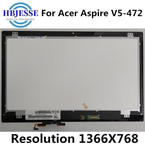 Original 14" LCD Screen+Touch Digitizer Assembly B140XTN02 NT140WHM-N41 for Acer aspire V5-472P V5-472G V5-472PG 30 pins