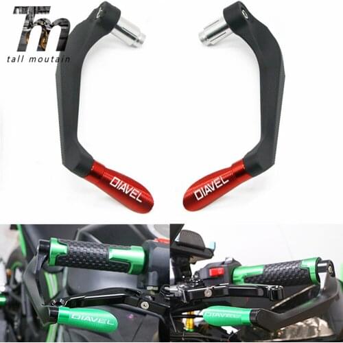 Motorcycle CNC Handlebar Grips Brake Clutch Levers Guard Protector For DUCATI Diavel Carbon X-Diavel XDiavelS Universal 7/8"22mm
