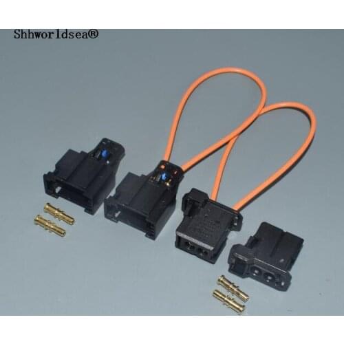 Shhworldsea Diagnostic Cable Automotive Fiber Loop Plastic Fiber Short Joint Ring Test Ring Cables Sockets Optical Loop Adapter