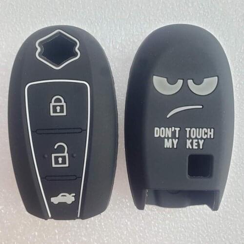 Silicone Car Key Case For Suzuki Swift Kizashi SX4 S-Cross Maruti Ciaz Baleno 3button Dont Touch My Key Case