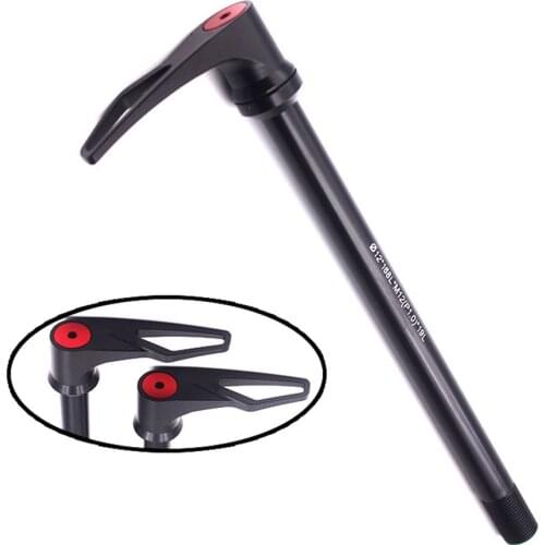 Thru Axle 142x12MM Mountain Road Bike Bicycle Thru Axle Thread P1.0 For BMC CUBE Metal Black Bicydling