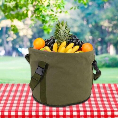 Fruit Picking Bag Foraging Bag Foldable Oxford Cloth Storage Bag Back Cross Belt For Hiking Mushroom Camping Hunting Backpack