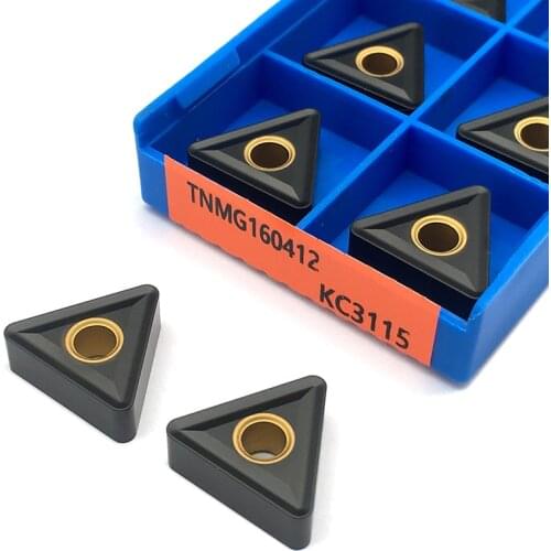 10PCS TNMG160412 KC3115 External Turning Tool Carbide Inserts High Quality TNMG 160412 CNC Blades Lathe Tools For Cast Iron