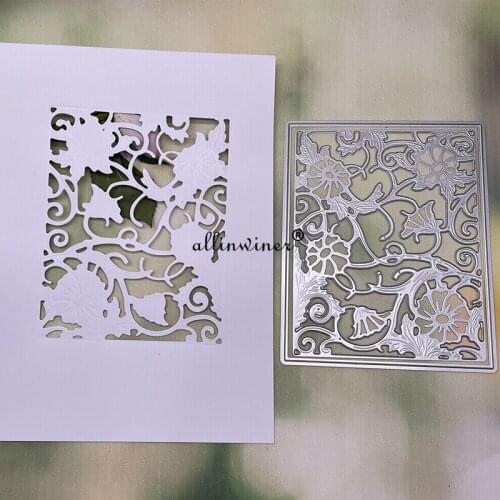 Flower branch frame Metal Cutting Dies Stencils For DIY Scrapbooking Decorative Embossing Handcraft Die Cutting Template