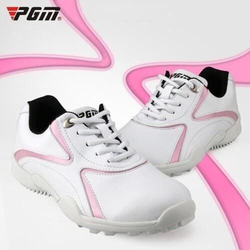 PGM authentic golf womens shoes female fixed nails outdoor sports breathable golf shoes waterproof super light