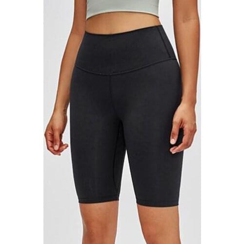 Women Running Short Back Waist Fitness Long Bike Short Butter Soft Stretchy Shorts Sports Shorts Workout Yoga Gym Workout Shorts