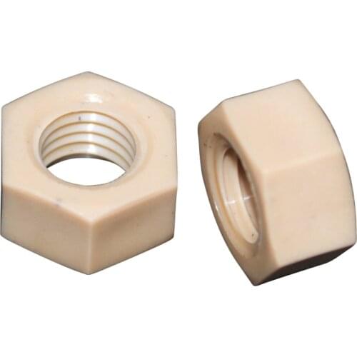 1pcs M3 M4 M5 M6 M8 M10 M12 PEEK hex nut, high temperature, high strength, corrosion resistance