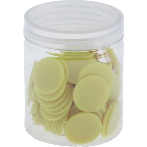 100pcs 25mm ABS Plastic Poker Chips Casino Bingo Game Games Fun Gift Yellow
