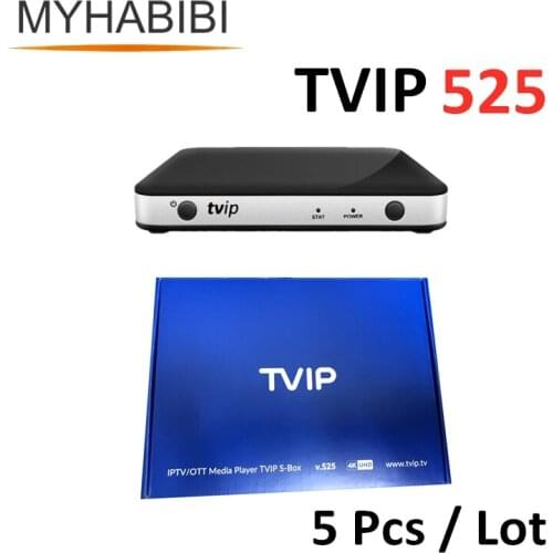 5 Pcs Lot TVIP525 Linux Fast Shipping TvBox Smart TVIP 525 V525 OTT IPTV Media Player