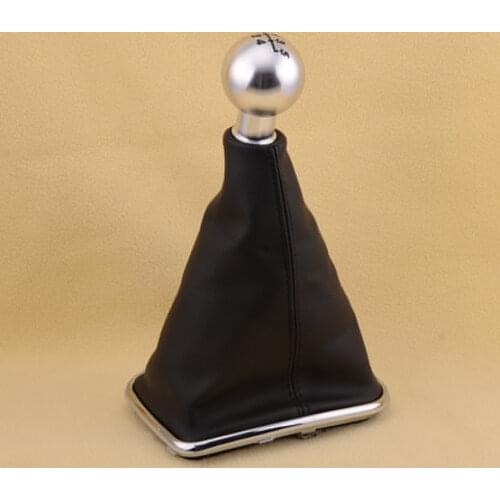 5 Speed Gear Shift Shifter Knob Boot Cover Fit For VW Bora Golf MK4 Jetta MK4