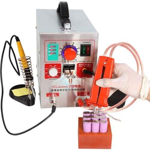 709A Mobile Phone Notebook Battery Micro Pulse Spot Welder Welding Equipment Machine & Solding Machine Solder Two in One