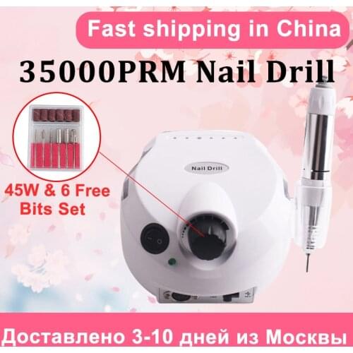 35000 RPM Electric Nail Drill Nail Handle Nail Tool Kit Electric Nail File with Cutter Manicure Pedicure Machine For Nail Salon