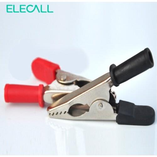 B-25 Black Electric Test Alligator Clips Power Probe Toggle Clamp Single Price Open Diameter 25MM