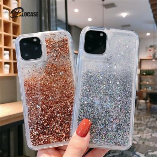 Liquid Glitter Dynamic Quicksand Phone Cases For iPhone 12 11 Pro XS MAX XR 8 7 6s Plus X Samsung S8 S9 S10 Plus Note8 9 10 Pro