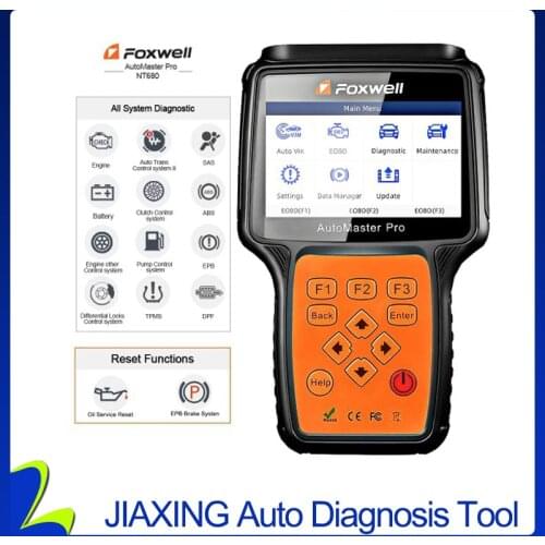 Foxwell NT680 pro All Systems Diagnostic Scanner with Oil Light/Service Reset+EPB Functions Updated Version of NT624 Full System