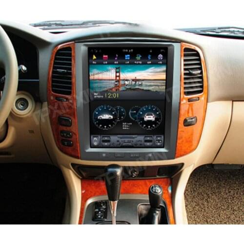 For TOYOTA LAND CRUISER LC100 2003+ Tesla Style Android 9 PX6 Car GPS Navigation Stereo Head Unit Multimedia Player Carplay DSP