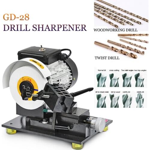 GD-28 Small Drill Sharpener Twist Drill Center Drill Alloy Tungsten Steel Grinding Wheel Grinding Machine 380V/220V