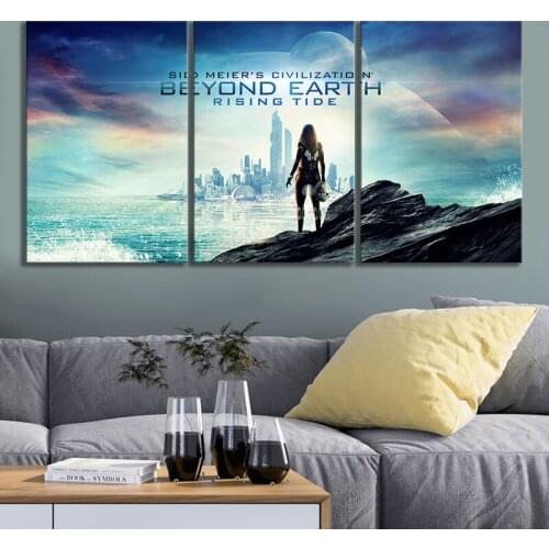 HD Science Fiction Fantasy Art Picture Civilization Beyond Earth Video Games Art Wall Paintings Canvas Art for Living Room Decor
