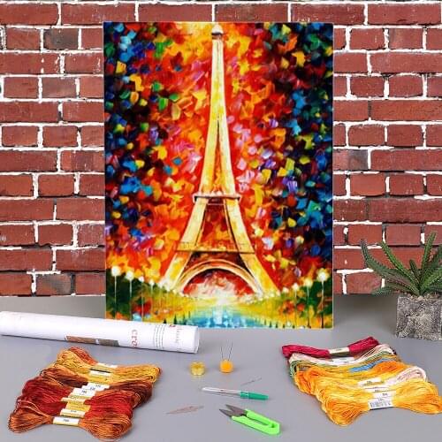 Landscape Printed Canvas 11CT Cross-Stitch Embroidery Full Kit DMC Threads Handicraft Craft Handiwork Painting Jewelry Sales