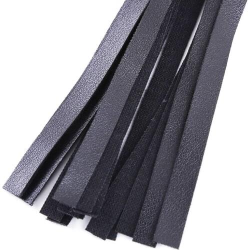 PU Leather Pimp Whip Racing Riding Crop Party Flogger Hand Cuffs Queen Black Horse Riding Whip