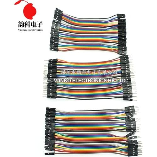 Dupont Line 120pcs 10cm Male to Male + Male to Female and Female to Female Jumper Wire Dupont Cable for Arduino