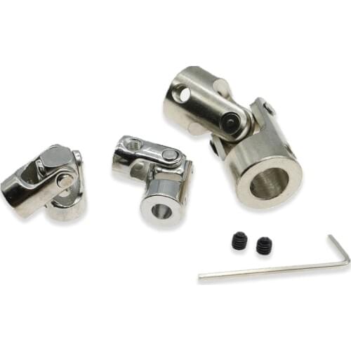 1pcs Metal universal joint Boat Metal Cardan Joint Gimbal Couplings Universal Joint Connector multi-spec with free screw tool