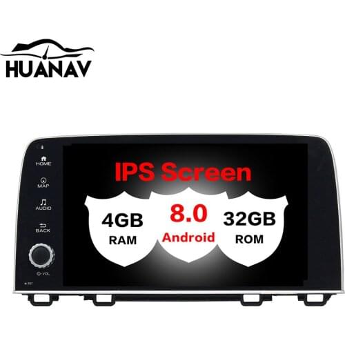 HUANVA Android 8.0 CD DVD Player GPS navigation For Honda CRV 2017 2018 multimedia player tape recorder 8-Core navi Audio maps