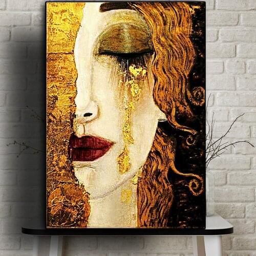 5D Diamond Painting Art Gustav Klimt Abstract Tear Diamond Embroidery Kits Cross Stitch Rhinestone Mosaic Home Decor