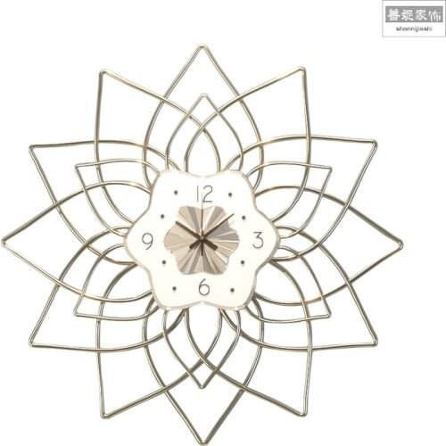 Nordic Modern Minimalist Wall Clock Art Luxury Mute Metal Wall Watch White Living Room Kitchen Duvar Saati Home Decor OO50WC