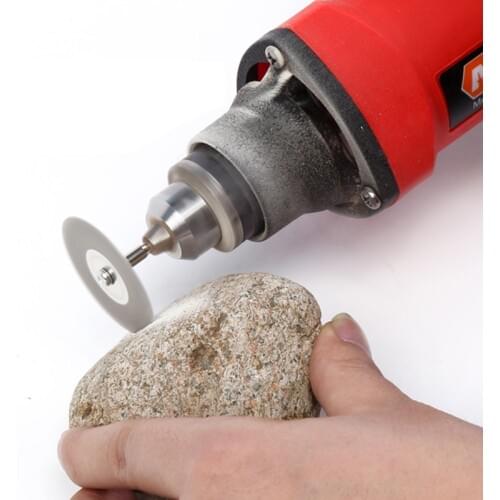 5Pcs 22mm Emery Diamond Cutting blades Drill Bit+1 Mandrel For Dremel Set New 2017