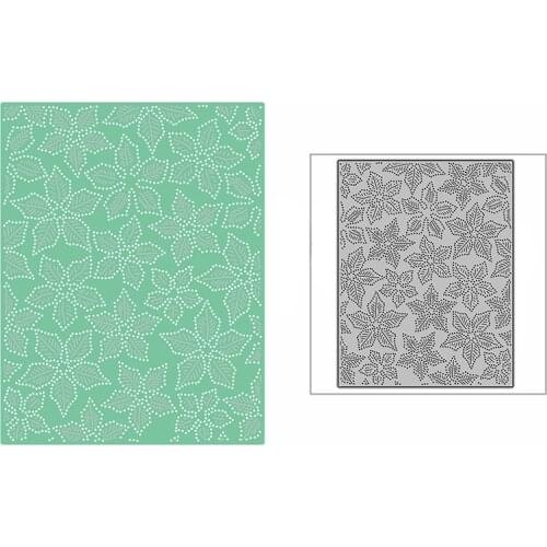 New DIY Dotted Flowery Leaves Background Panel 2021 Metal Cutting Dies for Scrapbooking and Card Making Embossing Craft No Stamp