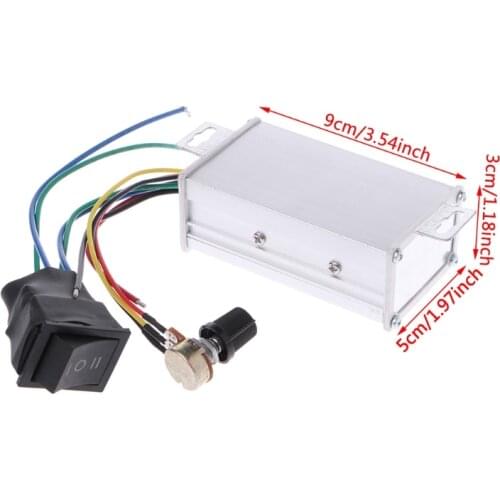 DC 12V 24V 36V 48V SoftStart Reversible Motor Speed Control PWM Controller PWM