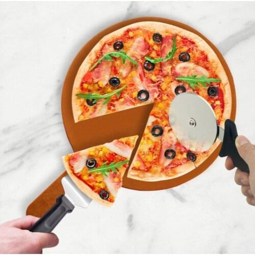 Pizza Cutter Plastic Handle Pastry Knife Shovel Tool Multifunctional Stainless Steel Roller Cake Spatula Dough Transfer Wheel