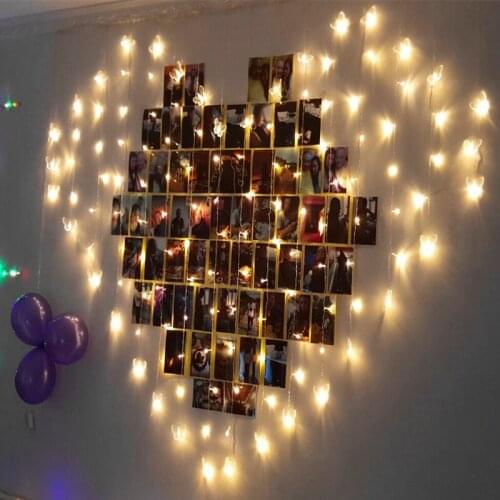 Romantic Love Led Color Lights Flashing String Festival Wedding Room Decoration Proposal Expression Ice Bar Curtai Icicle