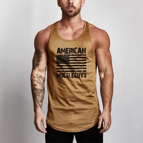 Mesh Casual Mens Tank Top Fitness Brand Workout Fashion Singlets Sleeveless Gym Tanktops Bodybuilding Vest Stringer Undershirt