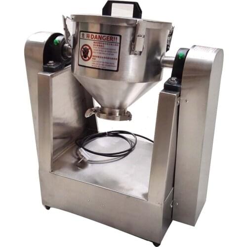 YG-10KG Stainless Steel Ceramic Magnetic Gourmet Powder Glass Powder Capsules Granule Mixer Seasoning Mix Machine Drum Mixer