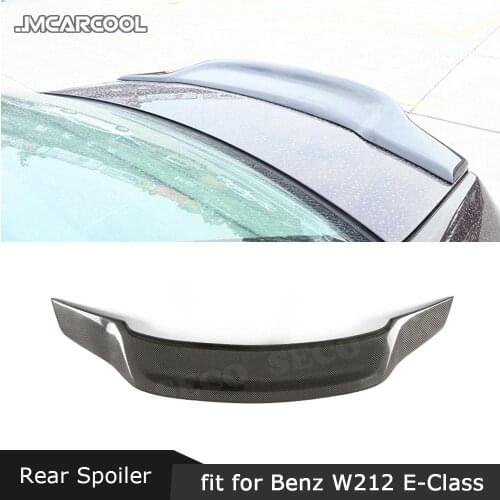 For W212 Carbon Fiber Rear Spoiler For Mercedez Benz E Class E200 E260 E300 E350 Sedan E63 Spoiler 2010-2016 Boot Trunk Wing