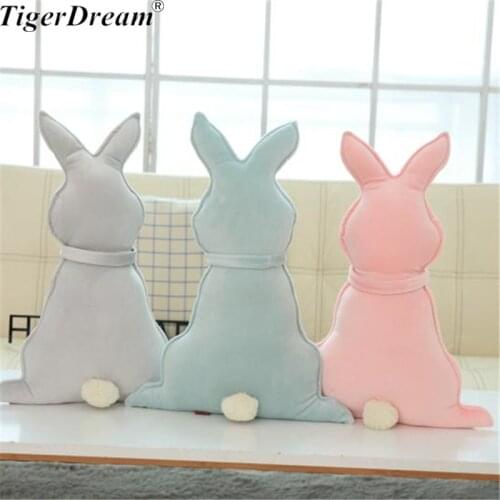 40X30cm One Piece Rabbit Hedgehog Plush Toys Super Cute Sleeping Pillows PP Cotton Stuffed Cushions Dolls Children Rabbits Toys