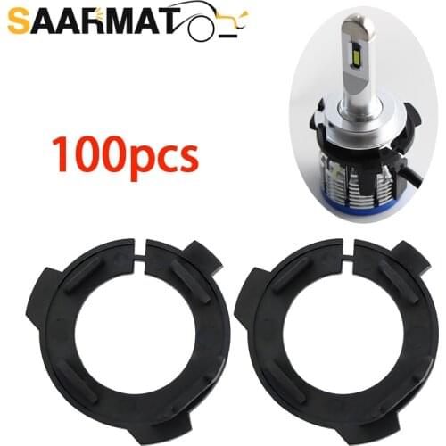 100×H7 LED Headlight Retainer Clip Base Holder Headlamp Socket Adapter for VW volkswagen Lamando LAVIDA h7 base