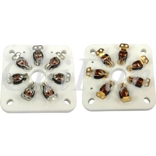 2pcs/lots 7-pin ceramic socket GZC7-C for 6C33 FU29 FU19 FU32 FU30 tube fixing seat
