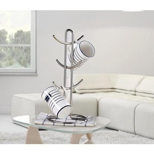 28AsyPets Storage rack Standing Cup Of Coffee Organizer Coffee Tea Cup Storage Holder Stand Home None Mug Hanging Display Rack