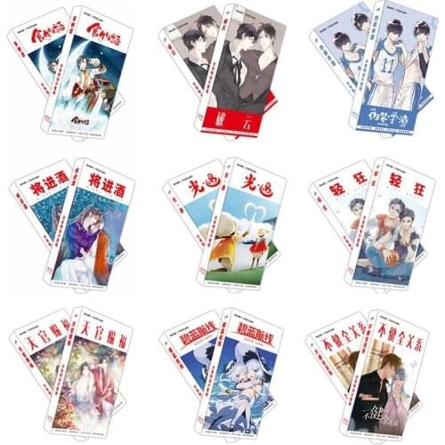 340 Pcs/Set Heaven Officials Blessing,The Scum Villain’s Self-Saving System Chinese BL Anime Large Postcard Greeting Cards