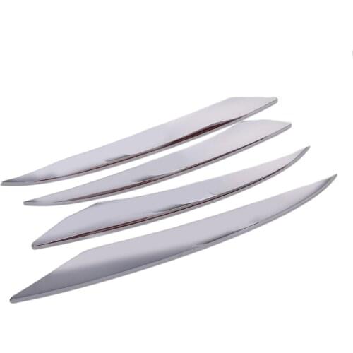 4Pcs Car ABS Chrome Fog Light Grille Cover Trims Moulding Decor Fit for Mercedes Benz E-Class W213 S213 C238 A238 2020 2019 2018