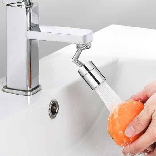 720 Rotatable Faucet Filter Extender Bathroom Shower Accessories Multifunctional Cleaning 2 Gears Adjustable Splash Proof Taps