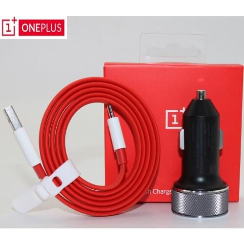 OnePlus Original Dash Car Charger Quick Charge Fast Charging With Type-C Cable For One Plus 7 6 6T 5 5T 3 3T SmartPhone