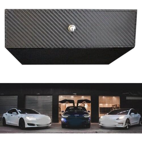 Auto Accessories Center Console Storage Box Hidden Waterproof High Capacity Organizer for T-esla Model S/X Ornaments