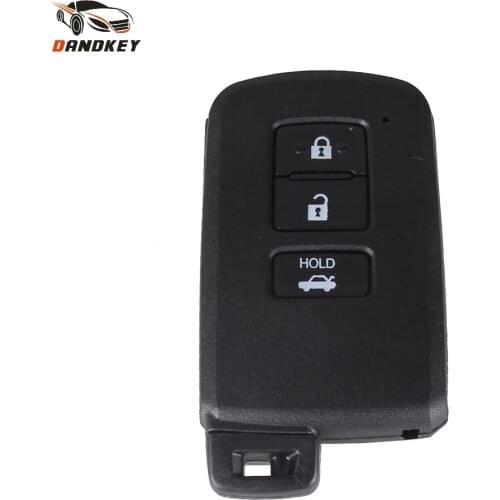 Dandkey Replacement Smart Remote Key Shell Case 3 Button For Toyota Avalon Camry RAV4 2012 2013 2014 2015 Key Fob Cover