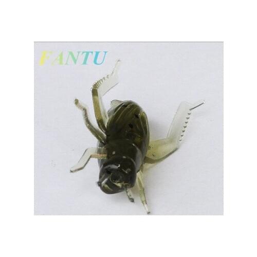 FANTU Soft Lure artificial cricket fishing lure Bait 0.6g/2.5cm Insect soft Bait Artificial 20PCS/lot