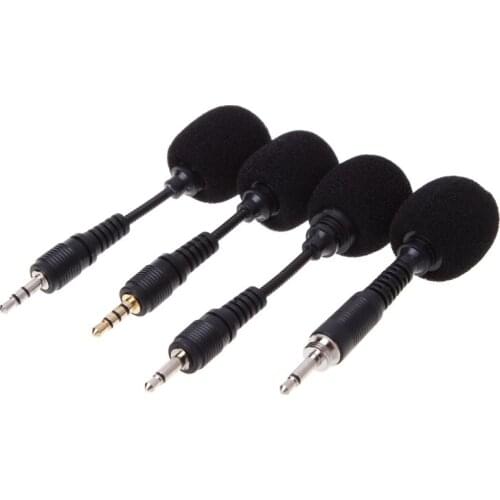 3.5mm Mobile phone Mini Interface Flexible Microphone Stereo For iPhone Android